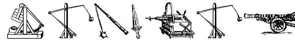 Ancient Weapons TFB font preview